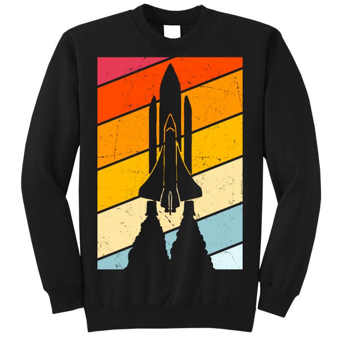 Retro Space Rocket Launch Sweatshirt