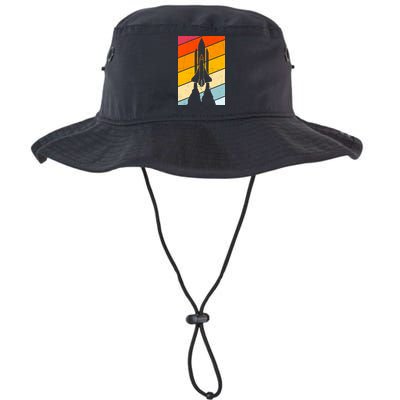 Retro Space Rocket Launch Bucket Hat