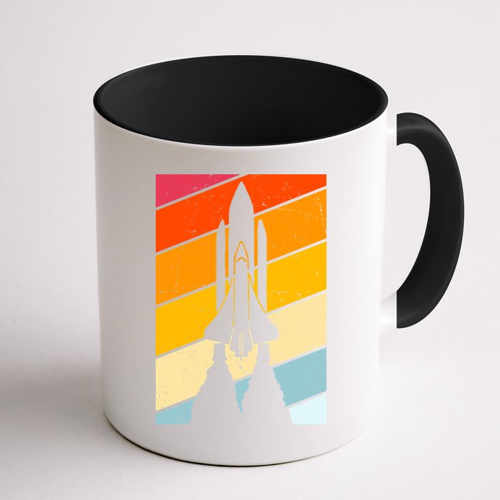 Retro Space Rocket Launch Mug