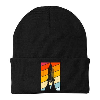 Retro Space Rocket Launch Beanie