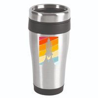 Retro Space Rocket Launch 16oz Travel Tumbler