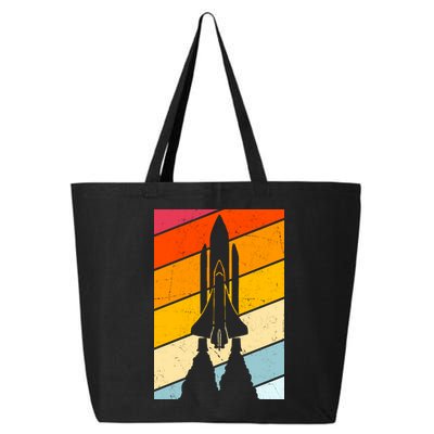 Retro Space Rocket Launch 25L Jumbo Tote
