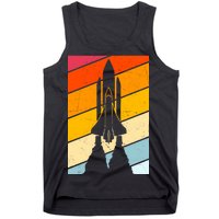 Retro Space Rocket Launch Tank Top