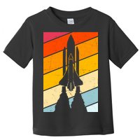 Retro Space Rocket Launch Toddler T-Shirt