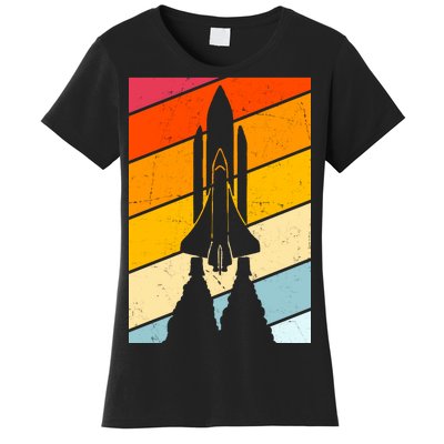 Retro Space Rocket Launch Women's T-Shirt