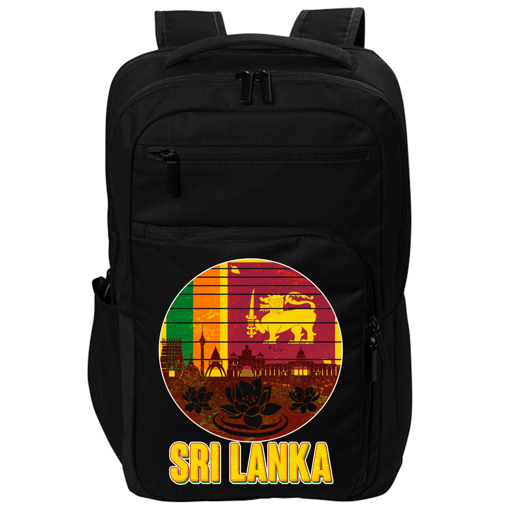 Retro Sri Lanka Emblem Impact Tech Backpack