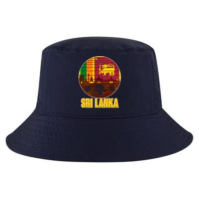 Retro Sri Lanka Emblem Cool Comfort Performance Bucket Hat
