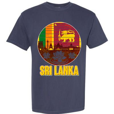 Retro Sri Lanka Emblem Garment-Dyed Heavyweight T-Shirt