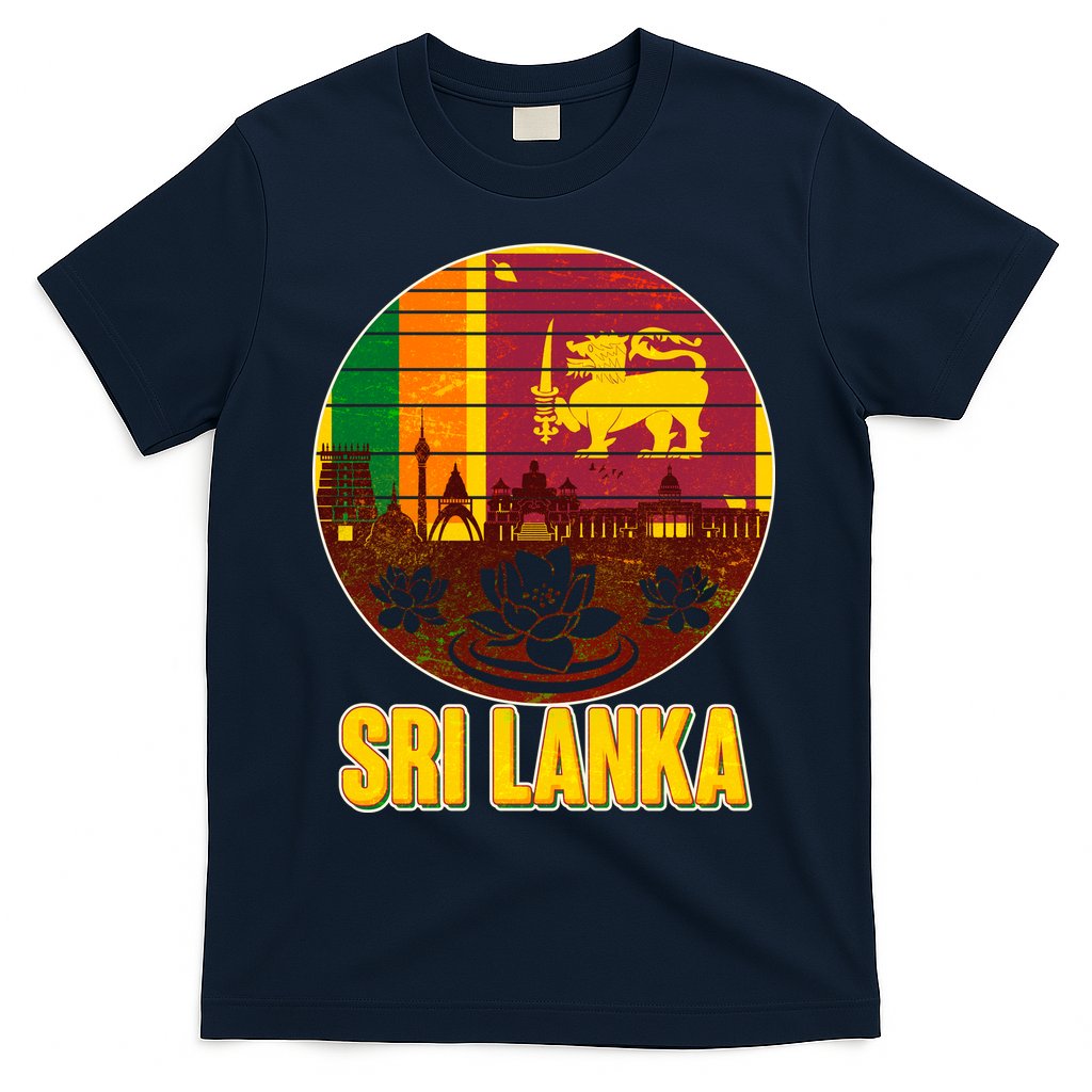 Retro Sri Lanka Emblem T-Shirt