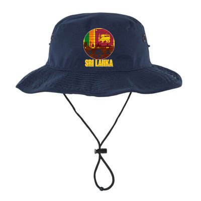 Retro Sri Lanka Emblem Bucket Hat