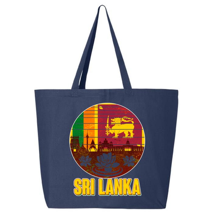 Retro Sri Lanka Emblem 25L Jumbo Tote