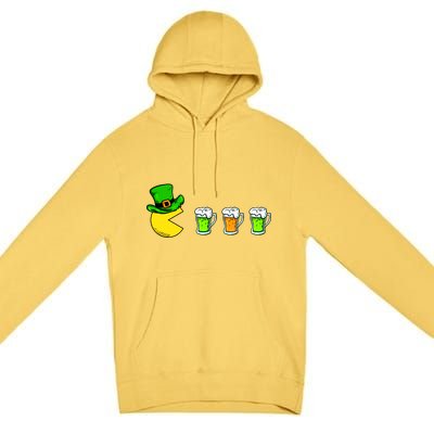 Retro St. Patrick's Day Drinking Game Premium Pullover Hoodie