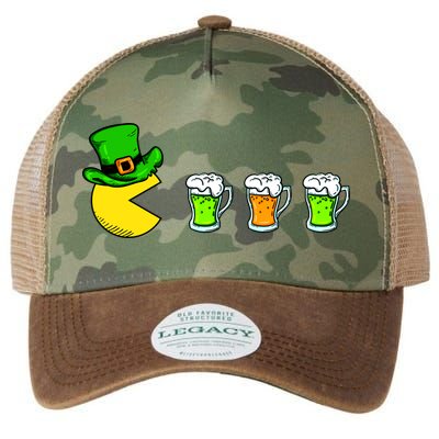 Retro St. Patrick's Day Drinking Game Legacy Tie Dye Trucker Hat
