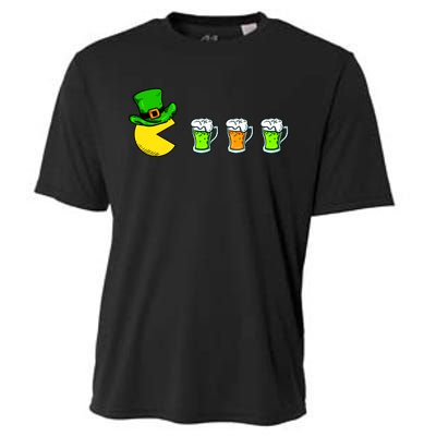 Retro St. Patrick's Day Drinking Game Cooling Performance Crew T-Shirt