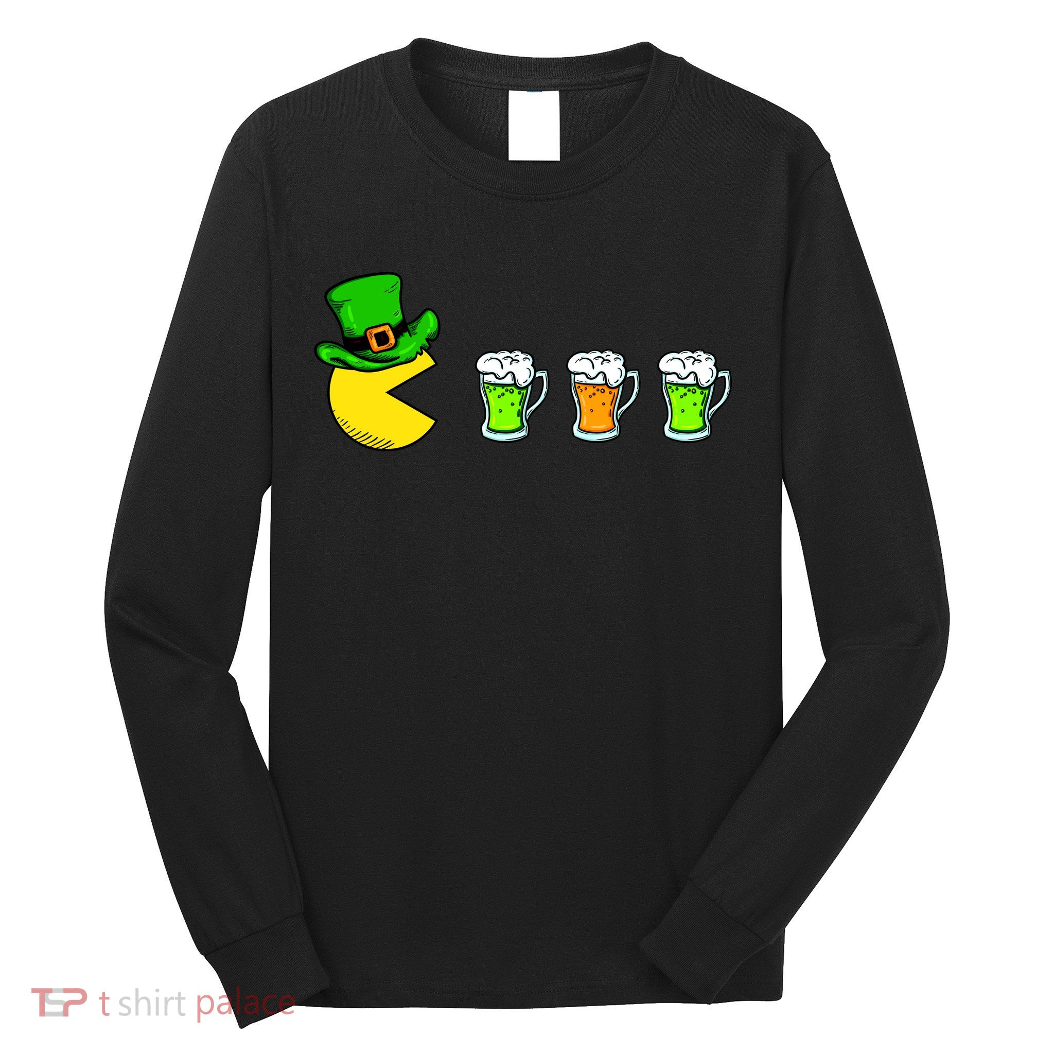 Retro St. Patrick's Day Drinking Game Long Sleeve Shirt
