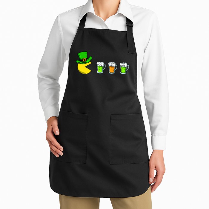 Retro St. Patrick's Day Drinking Game Apron