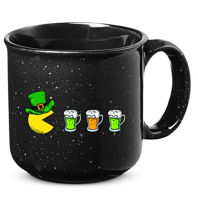 Retro St. Patrick's Day Drinking Game 15oz Campfire Ceramic Mug