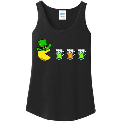 Retro St. Patrick's Day Drinking Game Ladies Essential Tank