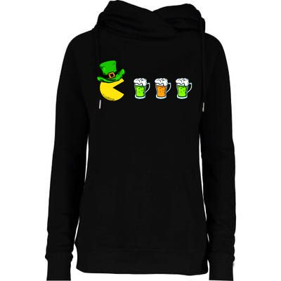 Retro St. Patrick's Day Drinking Game Womens Funnel Neck Pullover Hood