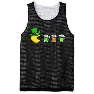 Retro St. Patrick's Day Drinking Game Mesh Reversible Basketball Jersey Tank