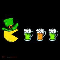 Retro St. Patrick's Day Drinking Game Magnet