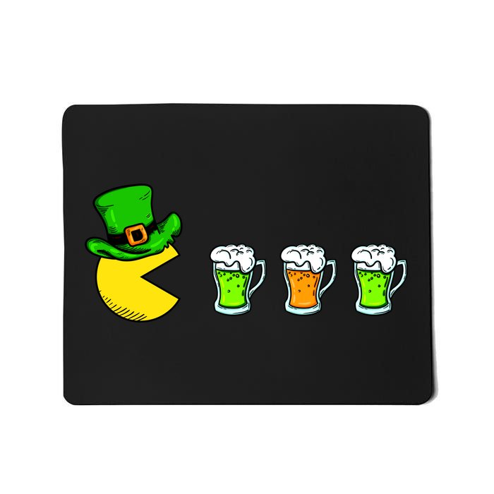 Retro St. Patrick's Day Drinking Game Mousepad