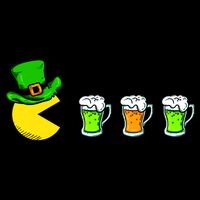 Retro St. Patrick's Day Drinking Game Mousepad