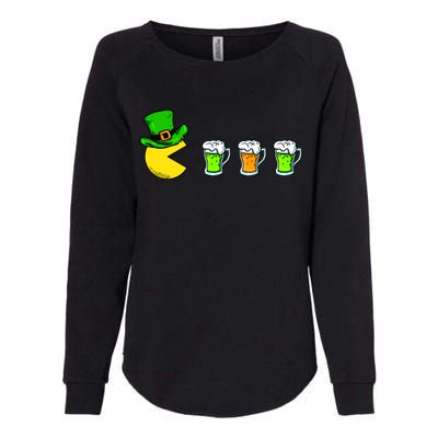 Retro St. Patrick's Day Drinking Game Womens California Wash Sweatshirt