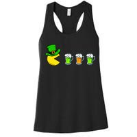 Retro St. Patrick's Day Drinking Game Women's Racerback Tank