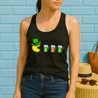 Retro St. Patrick's Day Drinking Game Womens Tank Top