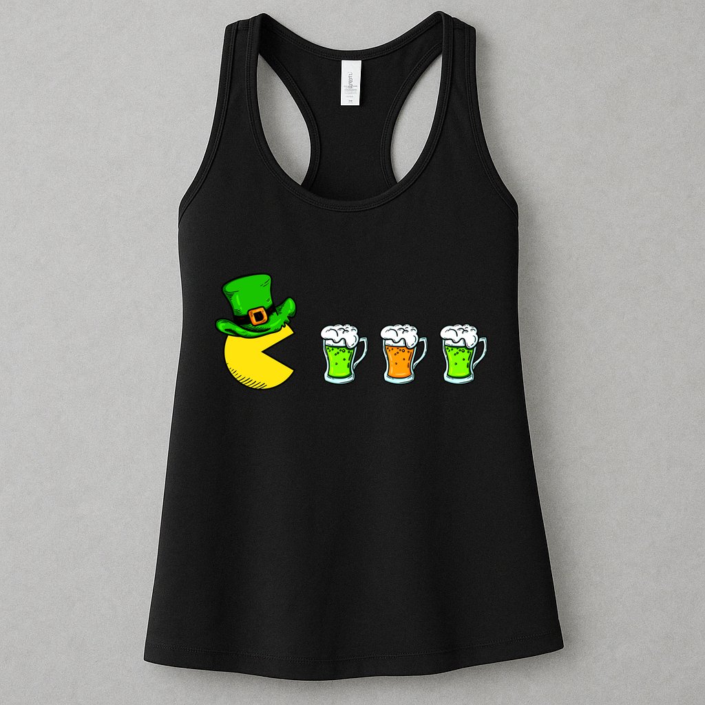 Retro St. Patrick's Day Drinking Game Womens Tank Top