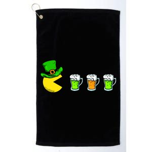 Retro St. Patrick's Day Drinking Game Platinum Collection Golf Towel