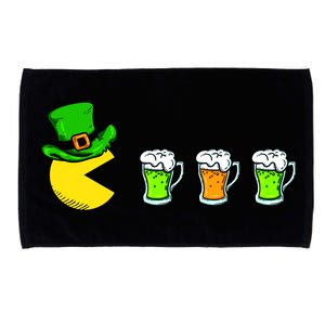 Retro St. Patrick's Day Drinking Game Microfiber Hand Towel