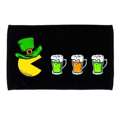 Retro St. Patrick's Day Drinking Game Microfiber Hand Towel