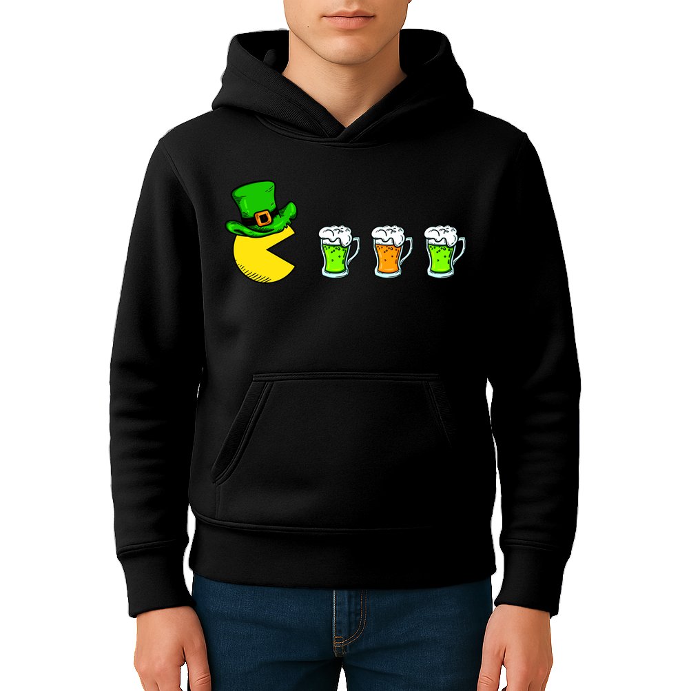 Retro St. Patrick's Day Drinking Game Kids Hoodie
