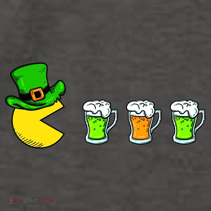 Retro St. Patrick's Day Drinking Game Vector Backpack