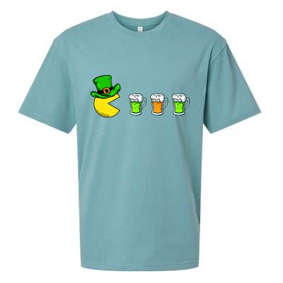 Retro St. Patrick's Day Drinking Game Sueded Cloud Jersey T-Shirt