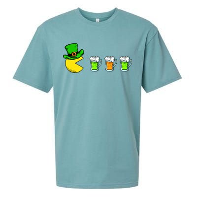 Retro St. Patrick's Day Drinking Game Sueded Cloud Jersey T-Shirt