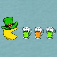 Retro St. Patrick's Day Drinking Game Sueded Cloud Jersey T-Shirt