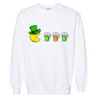 Retro St. Patrick's Day Drinking Game Garment-Dyed Sweatshirt