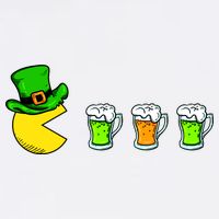 Retro St. Patrick's Day Drinking Game Garment-Dyed Sweatshirt