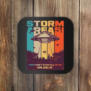 Retro Storm Area 51 UFO They Can't Stop Us All Coaster