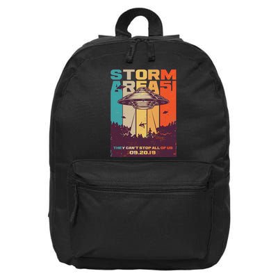Retro Storm Area 51 UFO They Can't Stop Us All 16 in Basic Backpack