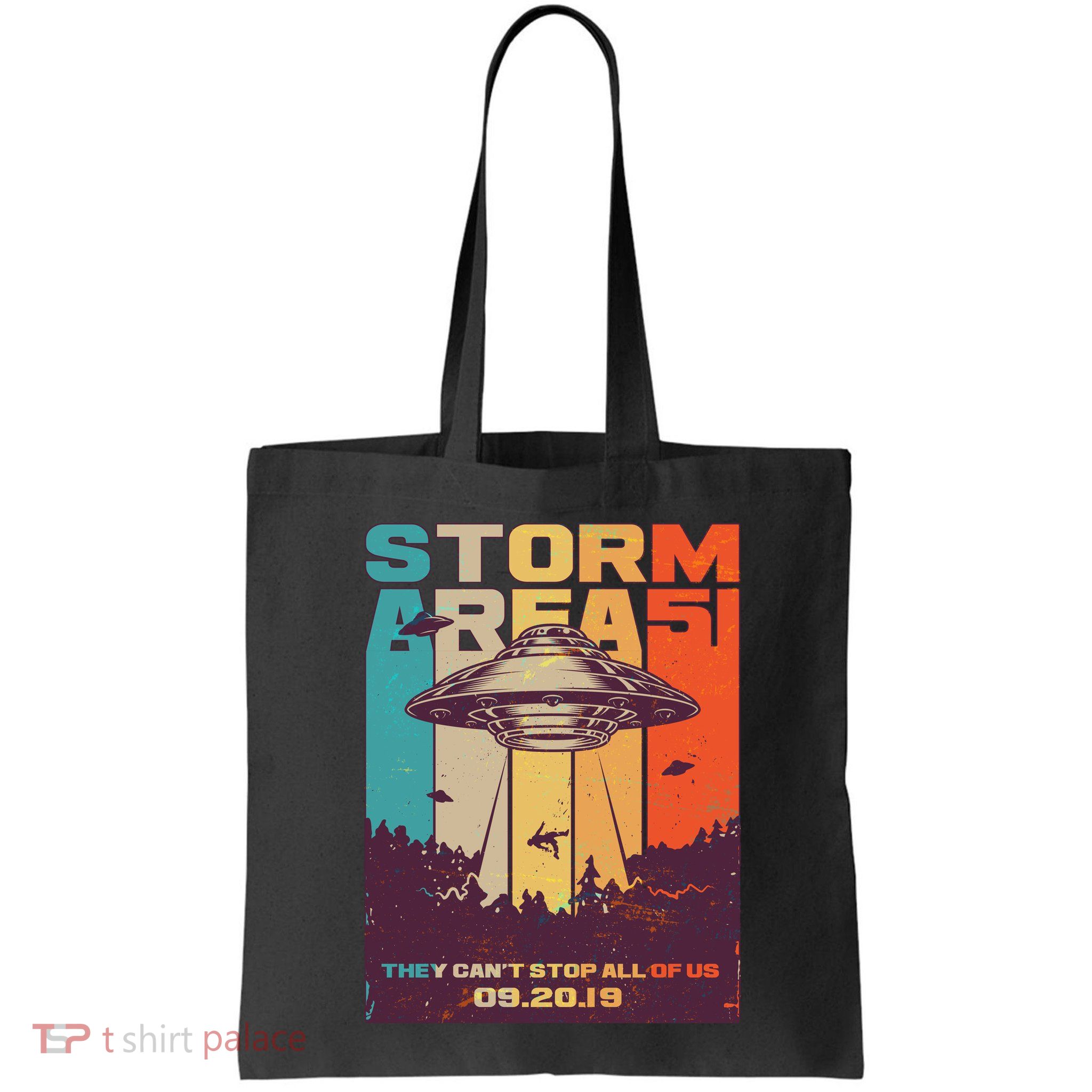 Retro Storm Area 51 UFO They Can't Stop Us All Bag