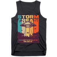 Retro Storm Area 51 UFO They Can't Stop Us All Tank Top