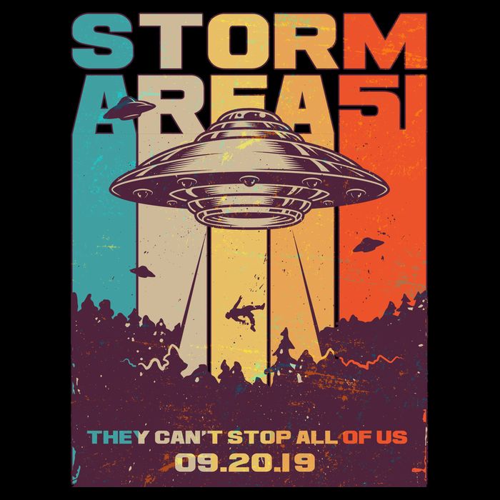 Retro Storm Area 51 UFO They Can't Stop Us All Wool Snapback Cap