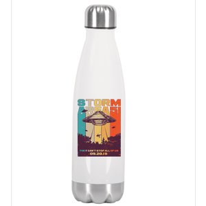 Retro Storm Area 51 UFO They Can't Stop Us All Stainless Steel Insulated Water Bottle