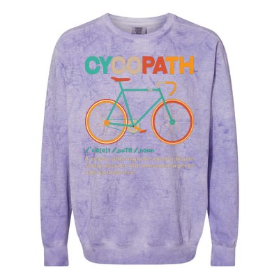 Retro Style Colors Cycopath Definition Colorblast Crewneck Sweatshirt