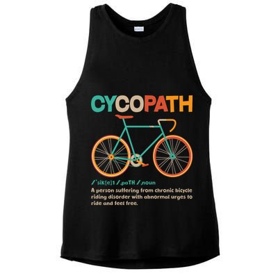 Retro Style Colors Cycopath Definition Ladies PosiCharge Tri-Blend Wicking Tank