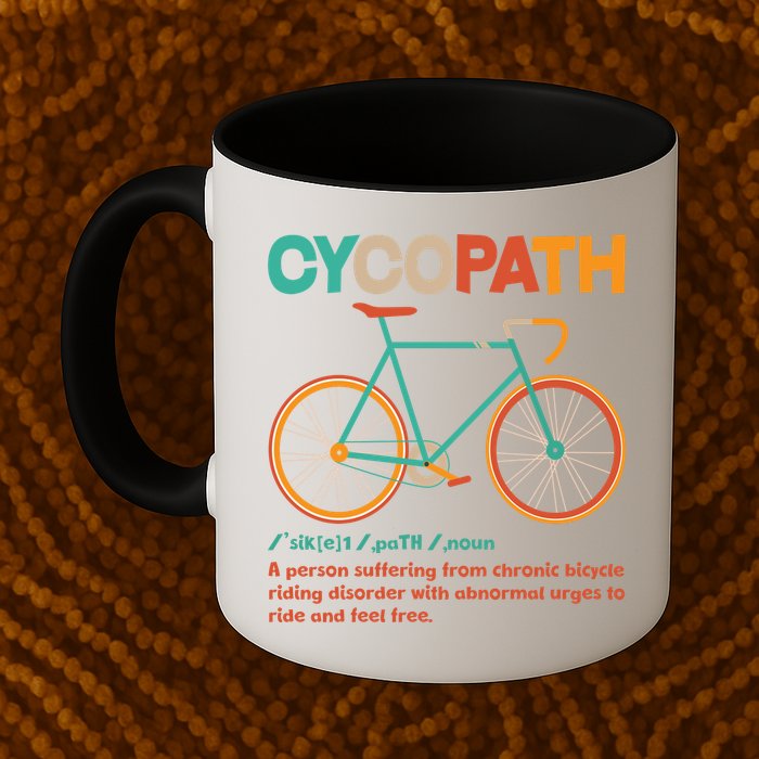 Retro Style Colors Cycopath Definition Mug